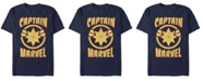 Fifth Sun Marvel Men's Captain Marvel Retro Captain Marvel Emblem Short Sleeve T-Shirt